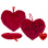 Plüsch Herz rot "Ich liebe Dich", ca. 25 cm, einzeln