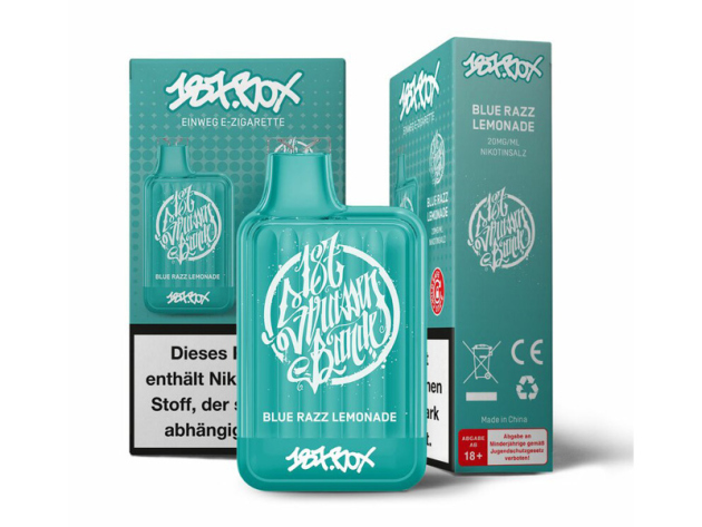 187 Strassenbande Box - Blue Razz Lemonade (Himbeerlimonade) - E-Shisha - 20 mg - 600 Züge