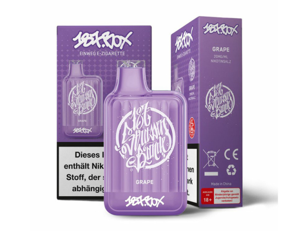 187 Strassenbande Box - Grape (Traube) - E-Shisha - 20 mg - 600 Züge