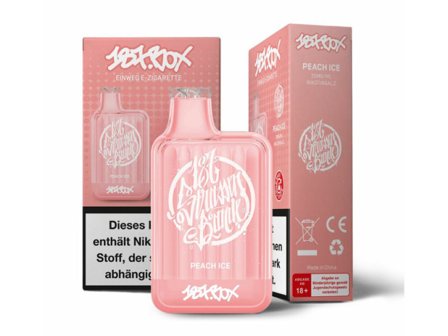 187 Strassenbande Box - Peach Ice (Pfirsich mit Frische) - E-Shisha - 20 mg - 600 Züge