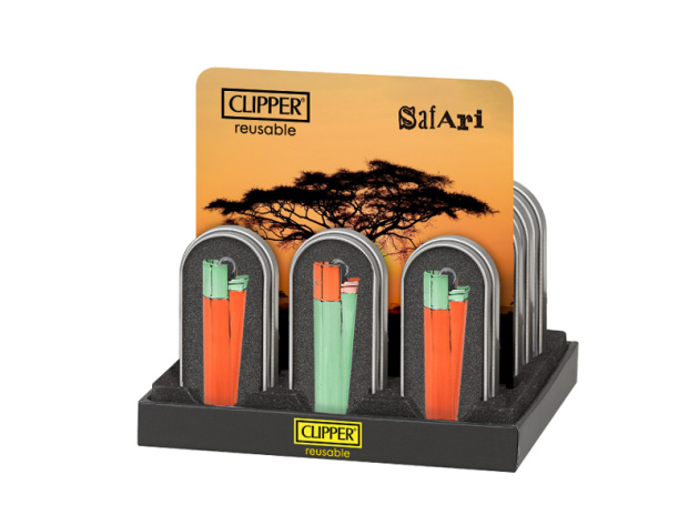 Clipper Metal Large SAFARI, 12er Display