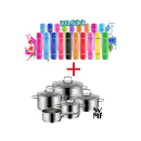 Aktion 300 x HQD SURV + WMF Astoria Topf-Set, 5-teilig