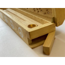 Räucherstäbchenbox "Peace" aus Holz, ca.30 x 5,5 x 6,5 cm, 2er Set
