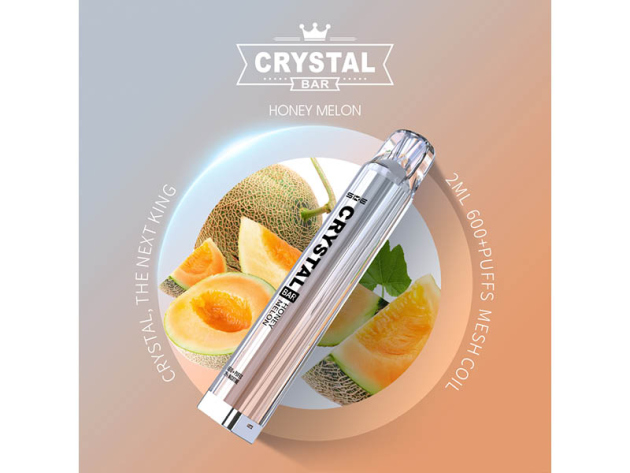 Crystal Bar - Honey Melon (Honigmelone) - E-Shisha - 2% Nikotin - 600 Züge