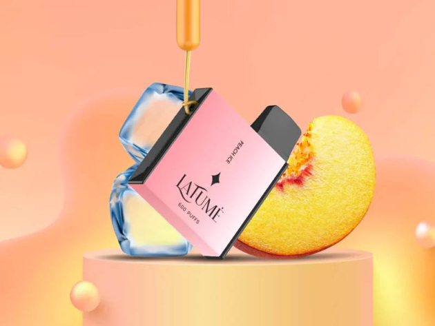 Lafume Cuatro - Peach Ice (Pfirsich-Eis) - E-Shisha - 20mg - 600 Züge