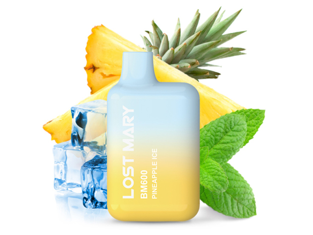 Lost Mary BM600 "Pineapple Ice" (Ananas, Eis) E-Shisha - 20mg - ca. 600 Züge