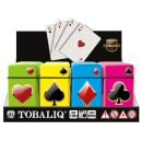 Sturmfeuerzeuge "Kartenspiel"  Rubber Jetflame 24er Display