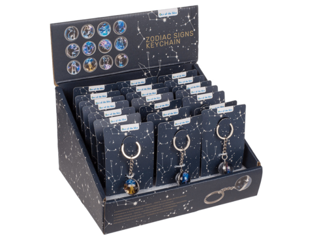 Schlüsselanhänger "Sternzeichen" 12-fach sortiert, 24er Display