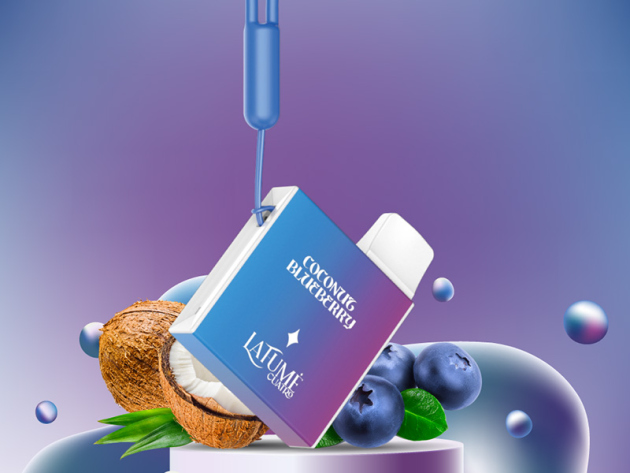 Lafume Cuatro - Coconut Blueberry (Kokusnuss, Blaubeere) - E-Shisha - 20mg - 600 Züge