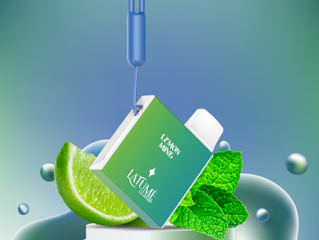 Lafume Cuatro - Lemon Mint  (Limone, Minze) - E-Shisha - 20mg - 600 Züge