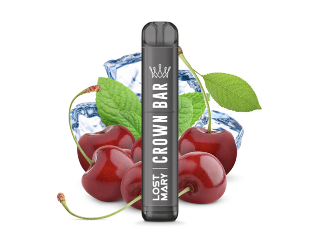 Crown Bar by AL Fakher x Lost Mary - Cherry Ice (Kirsche Eis) - E-Shisha - 20mg - 600 Züge