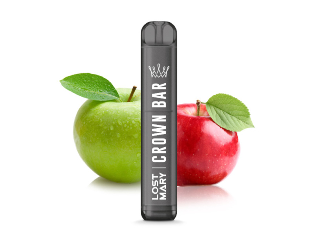 Crown Bar by AL Fakher x Lost Mary - Double Apple (Doppelapfel) - E-Shisha - 20mg - 600 Züge