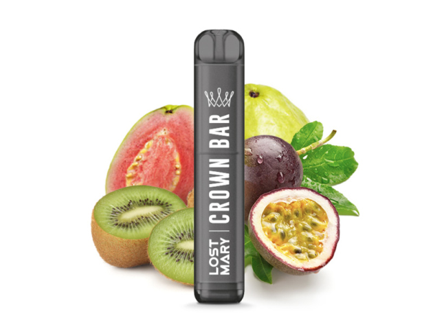 Crown Bar by AL Fakher x Lost Mary - Kiwi Passion Fruit Guava (Kiwi Passionsfrucht Guave) - E-Shisha - 20mg - 600 Züge