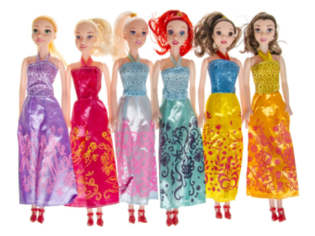 Puppe "Prinzessin". 6-fach sortiert, Einzel