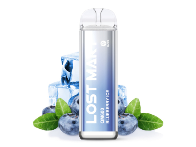 Lost Mary QM600 - Blueberry Ice (Blaubeere, Eis) - E-Shisha - 20mg - 600 Züge