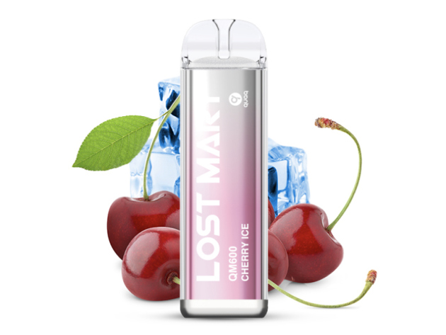 Lost Mary QM600 - Cherry Ice (Kirsche, Eis) - E-Shisha - 20mg - 600 Züge