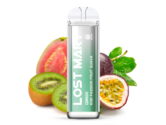 Lost Mary QM600 - Kiwi Passion Fruit Guava (Kiwi, Passionsfrucht, Guave) - E-Shisha - 20mg - 600 Züge