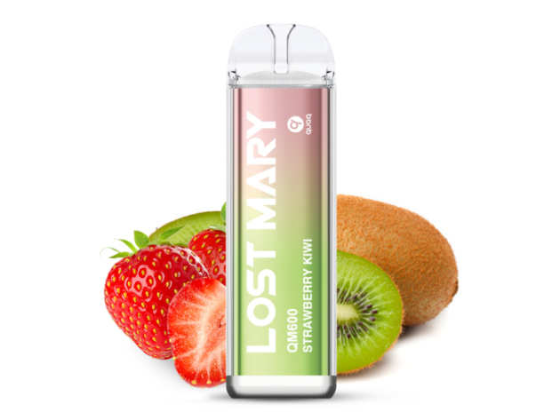 Lost Mary QM600 - Strawberry Kiwi (Erdbeeren, Kiwis) - E-Shisha - 20mg - 600 Züge