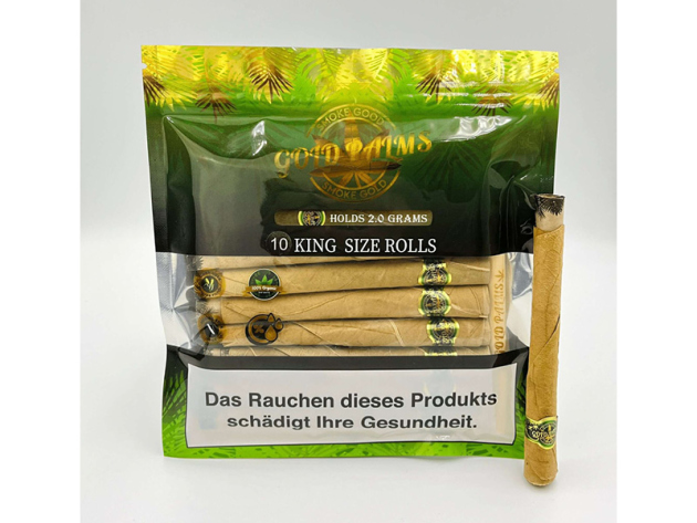 Gold Palms Beedi Blunt Wraps "KING SIZE" 10er Pack