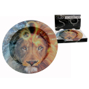 Aschenbecher "Lion" bunt aus Metall,...