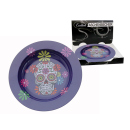 Aschenbecher "Skull & Flowers"  violett aus...