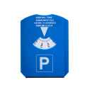 Parkscheibe 11,5 cm x15 cm, blau