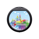 Aschenbecher "Hamburg" rauchfrei; schwarz matt,...