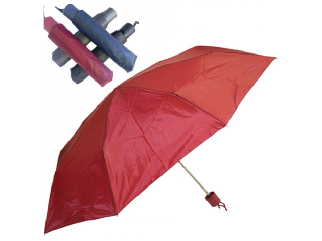 Regenschirm 100cm Taschenschirm klassische Farbe, 4-fach sortiert, einzeln