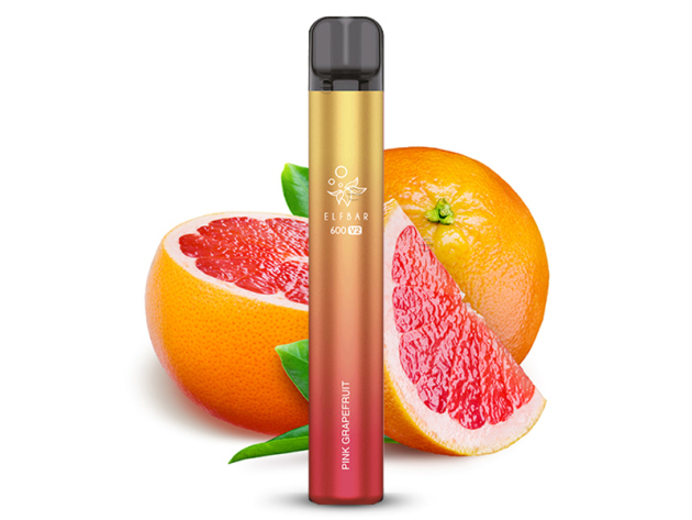 ELFBAR 600 V2 "Pink Grapefruit" (Rosa Grapefruit) - E-Shisha - 20mg - 600 Züge