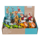 Holz-Drückfigur "Tiere"6-fach sortiert,...