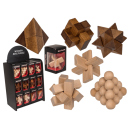 Geduldsspiel "Naturholz" 6-fach sortiert, 24er...