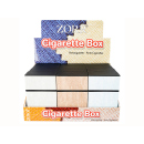 Zigarettenboxen "Fabric Optic"; 3-fach...