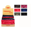 Tabakbeutel "XL" Velvet; 6-fach sortiert, 12er...