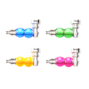 Handpfeife "2- Balls"; 4-fach sortiert; 12er...