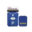 Parkscheibe 12 cm x15 cm, mit Eiskratzer, blau