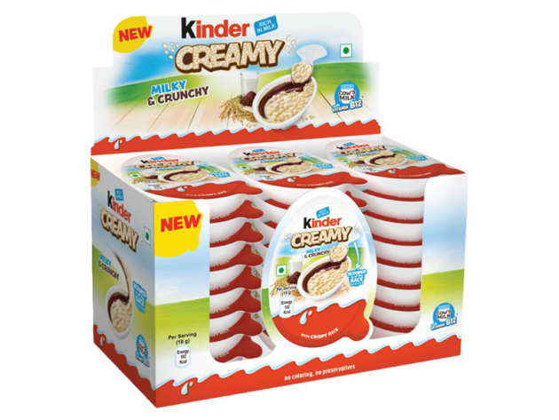 Kinderschokolade - Kinder Creamy milky & crunchy - 19g - 24er Pack