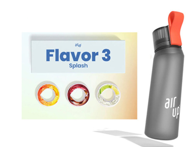 Air up Flasche mit Splash Smash Pack inkl. 3 Pods Air up; UVP: 59,99 Euro