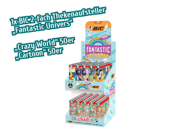 1x BIC Comic 100er Thekenaufsteller