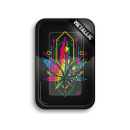 Metall Drehunterlage "Geometrical Leaves", 27,5...