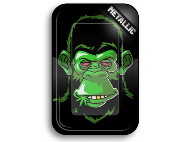 Metall Drehunterlage "Affen 3/4", 27,5 x 17,5 cm, einzeln