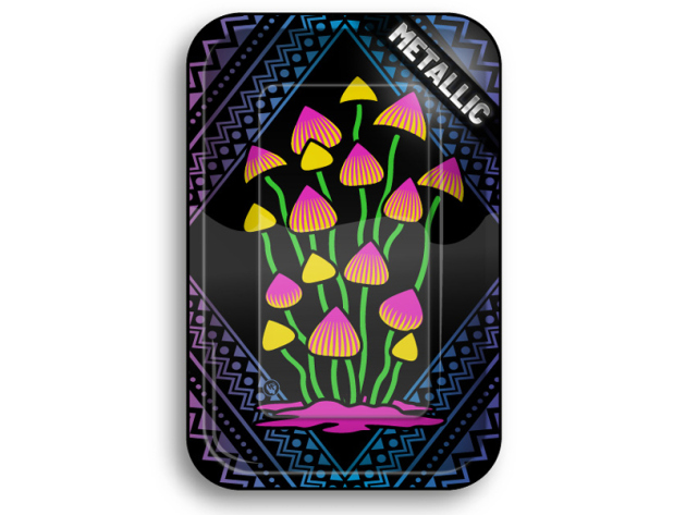 Metall Drehunterlage "Shrooms 5 2/4", 27,5 x 17,5 cm, einzeln