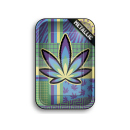 Metall Drehunterlage "Small Leaves 36 2/4", 27,5 x 17,5 cm, einzeln