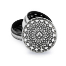 Grinder "Silver Mandala Leaf" Metal;...