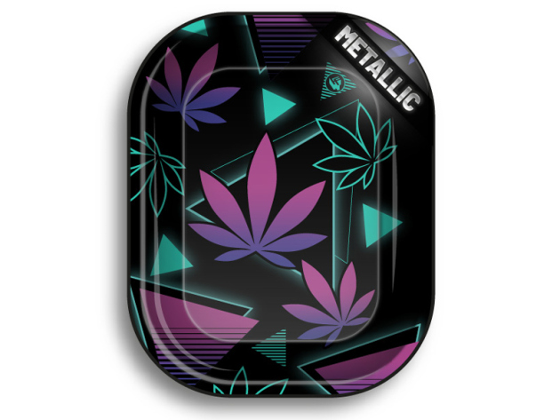 Metall Drehunterlage "Leaves 37 2/4", 18 x 14 cm, einzeln