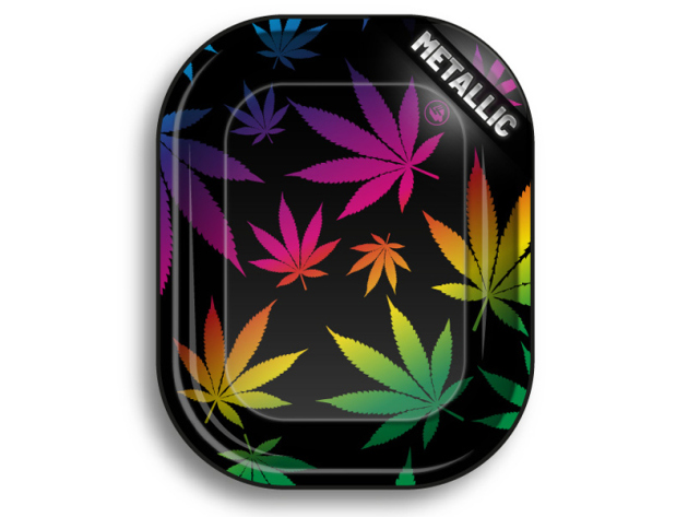 Metall Drehunterlage "Leaves Gradient", 18 x 14 cm, einzeln