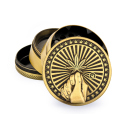 Grinder "Gold HOPE" Metal, 4-tlg.:...