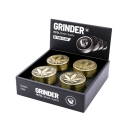 Grinder "Gold GEOMETRICAL LEAF" Metal, 4-tlg.:...