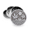 Grinder "Silver Leaves 37 1" Metal, 4-tlg.: Ø 50 mm