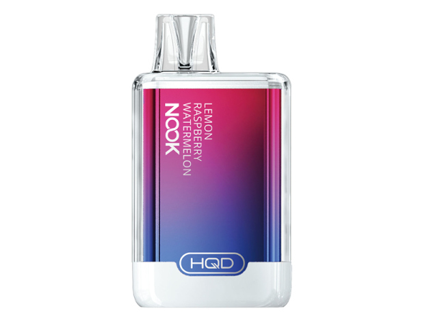 HQD NOOK - Lemon Raspberry Watermelon (Himbeere, Wassermelone, Zitrone) - Einweg E-Shisha - 18 mg - 600 Züge