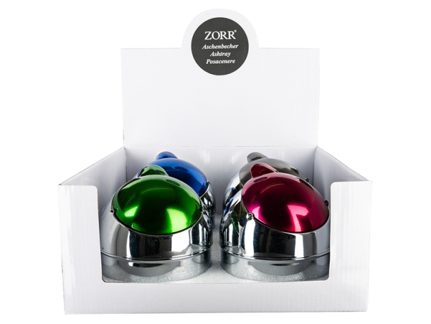 Drehaschenbecher "Zorr Icy" Ø 11 cm, 4er Display